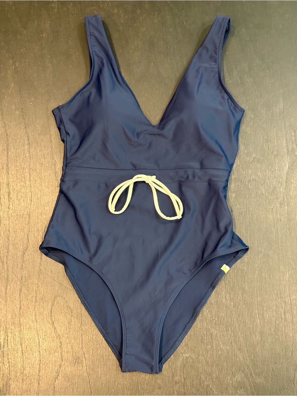summersalt Navy One-Piece Swimsuit with Drawstring Size 6
